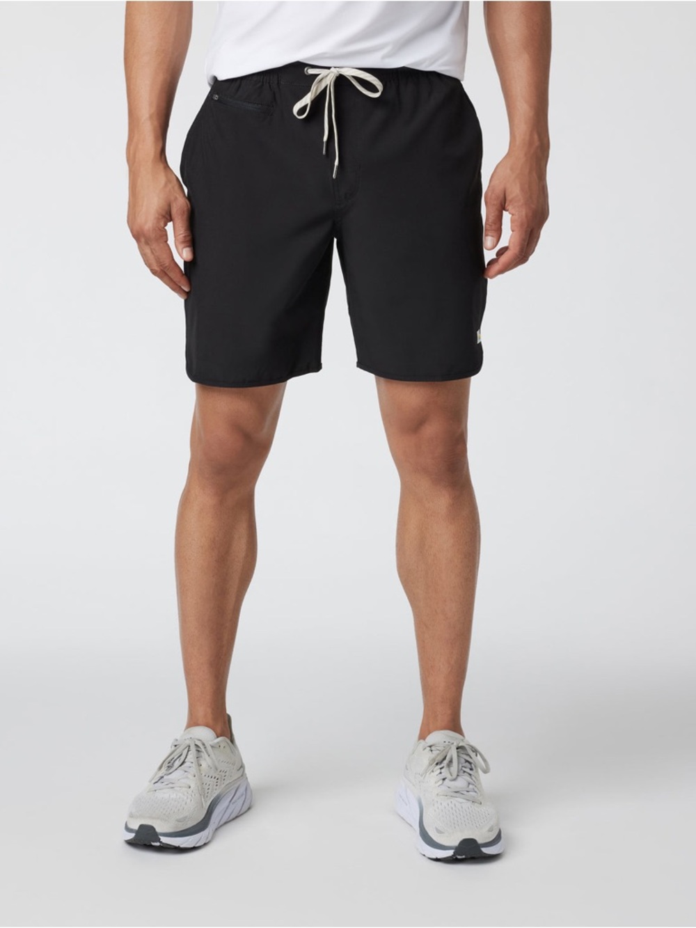 Vuori Banks Unlined Black Gray Athletic Shorts